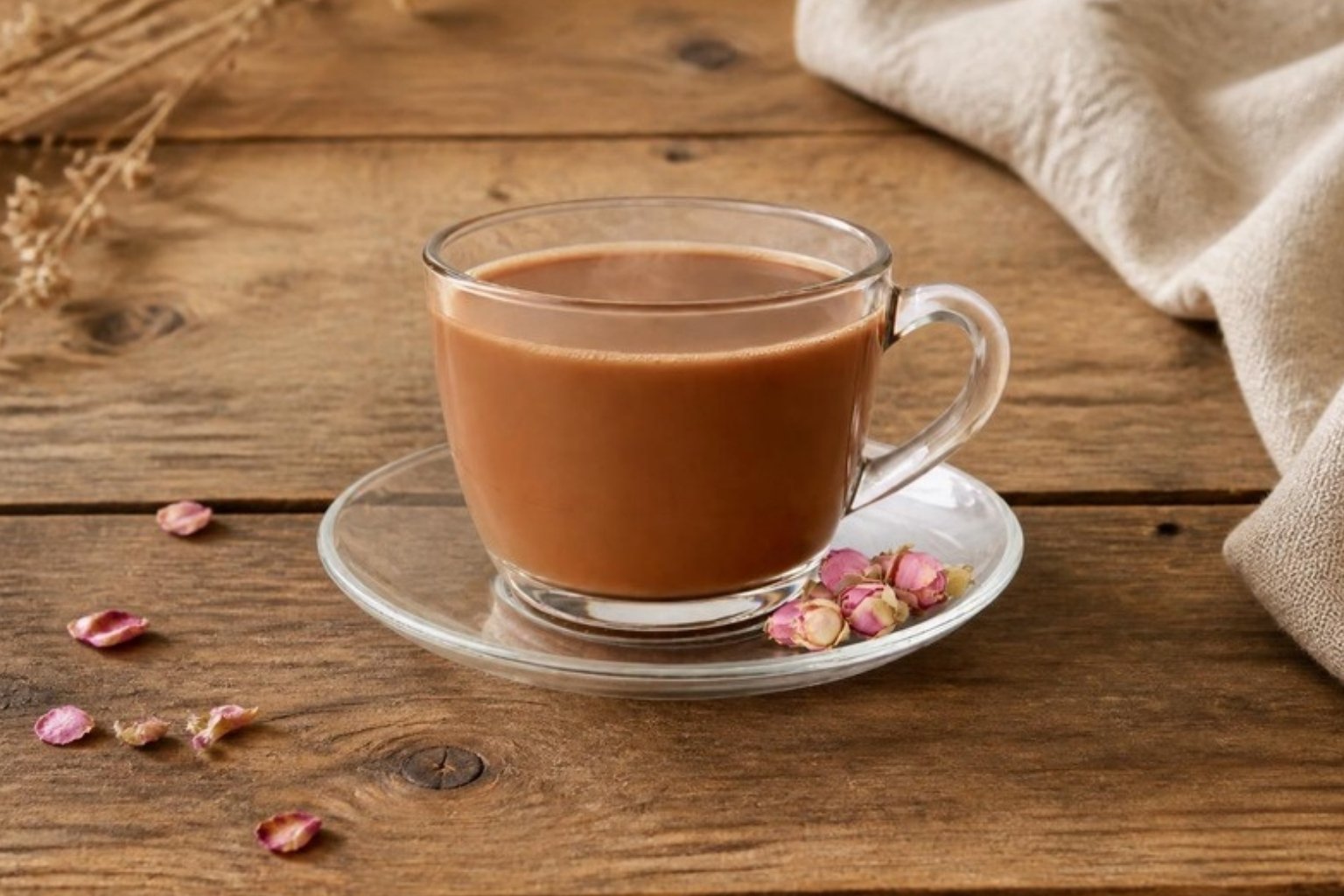 كرك قهوة بالورد