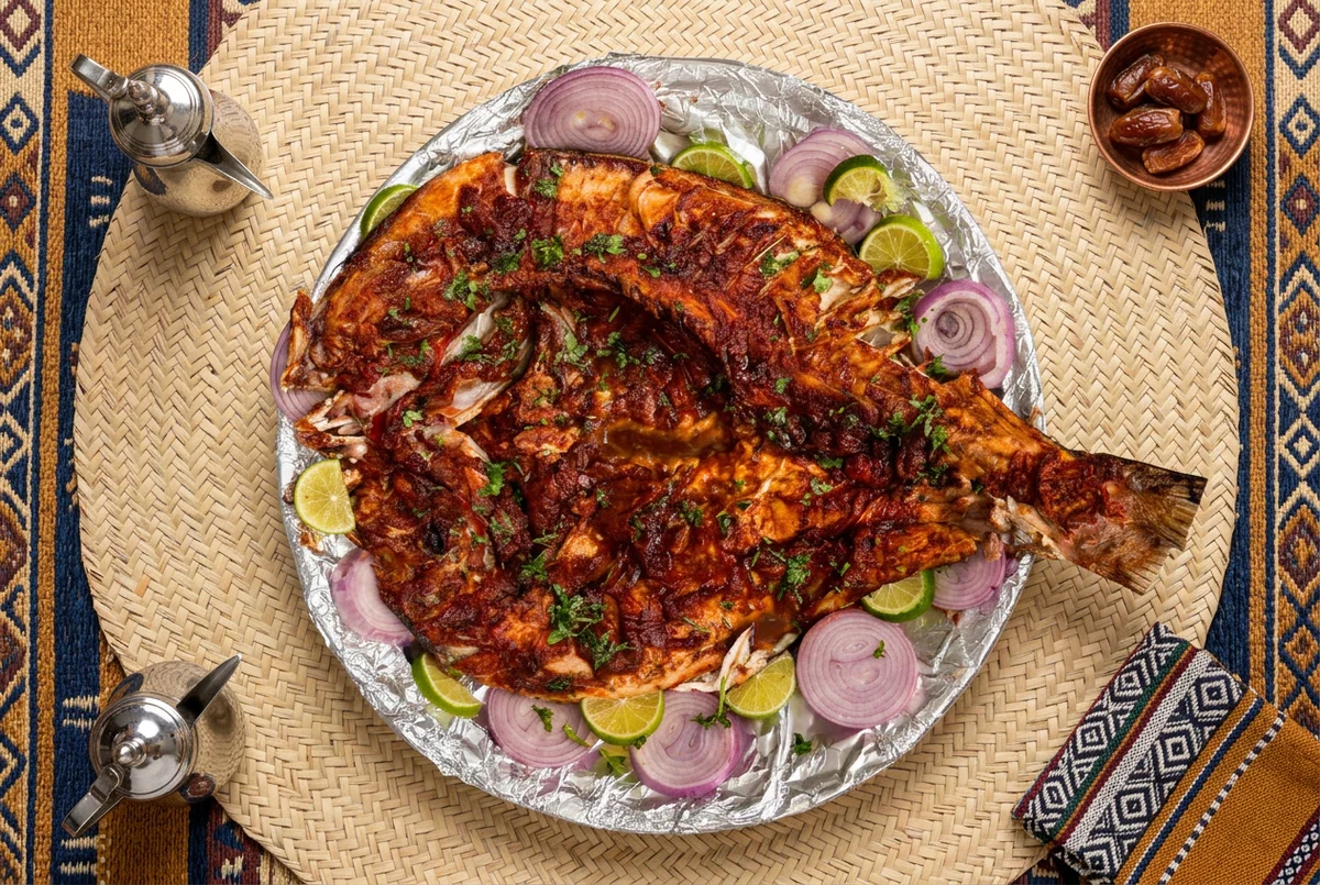 سمك شعري بمرقة حمراء (١.٢ إلى ٢ كيلو)
